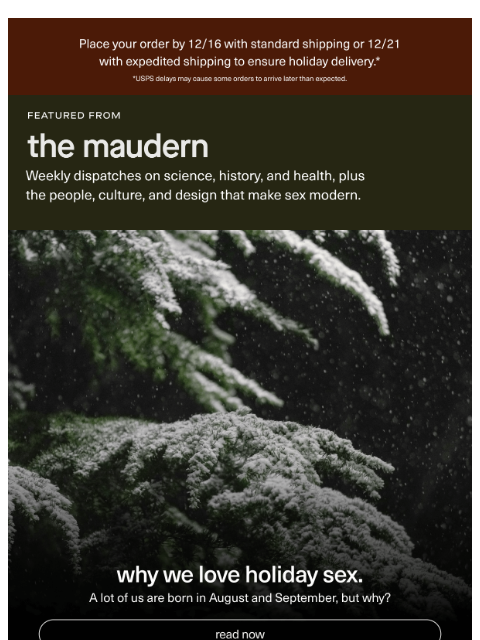 getmaude newsletter: the maudern.