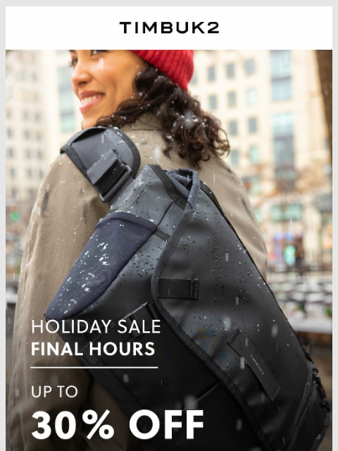 timbuk2 newsletter: Final Hours for Up to 30% Off