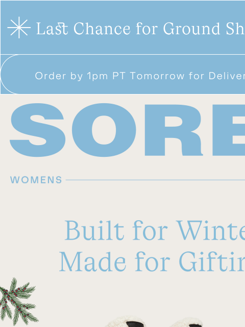 sorel newsletter: Gifts that Keep Them Going