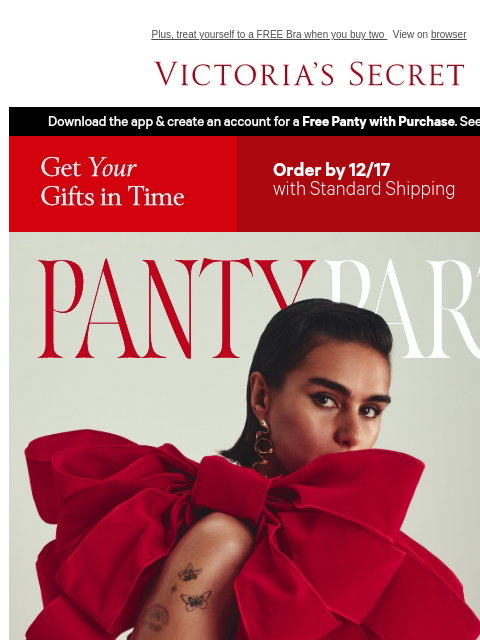 victoriassecret newsletter: 7/$35 Panties—Deck Your Hauls