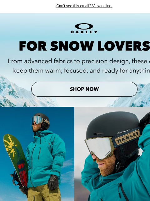 oakley newsletter: The Best Gifts For The Slopes