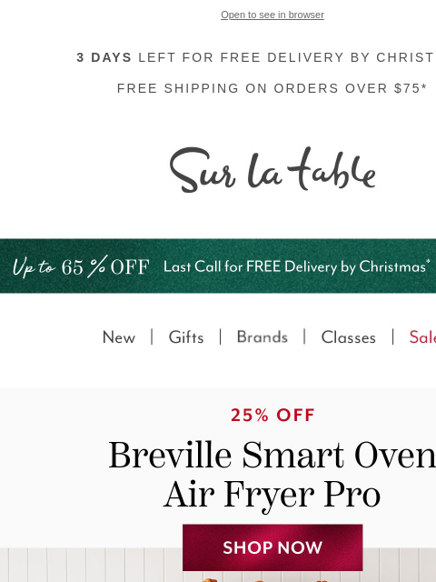 surlatable newsletter: Sharp Deals—But Only for a Little Longer