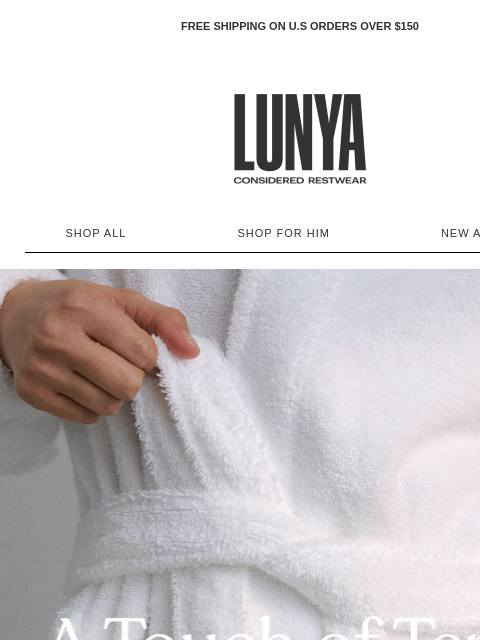 lunya newsletter: TERRY GOODNESS