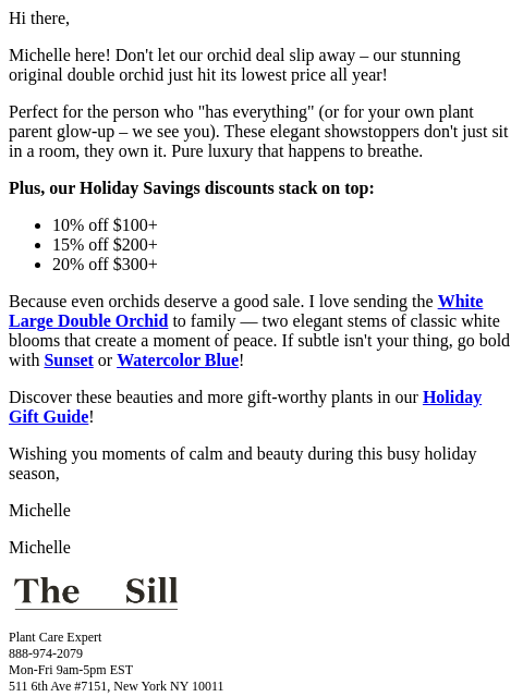 thesill newsletter: Last chance for these orchid deals!