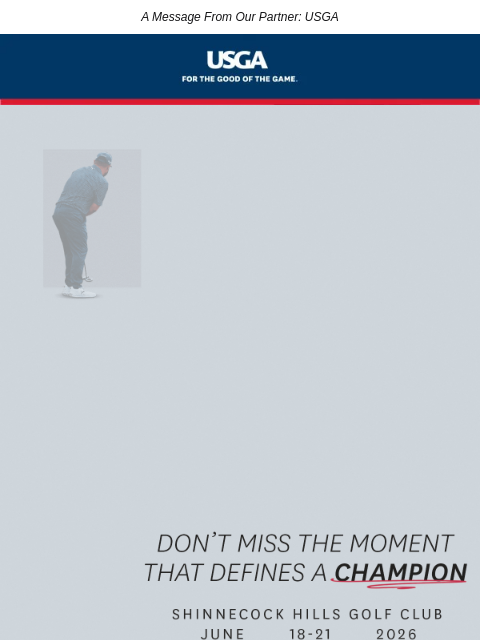 golfdigest newsletter: Your Gift Could Be a Front-Row Seat to History