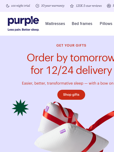purple newsletter: Why GelFlex Grid® sleep is the best gift