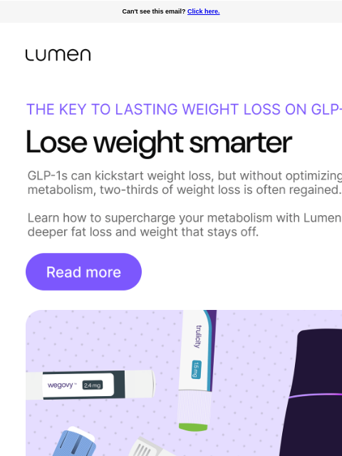 lumen newsletter: Why metabolism matters (even if you’re on GLP-1s)
