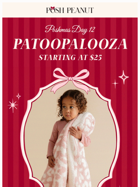 poshpeanut newsletter: 🎉 PATOOPALOOZA STARTS NOW❗