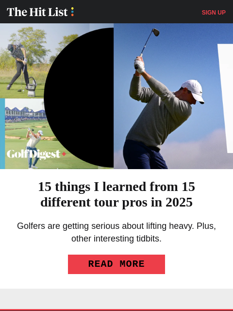 golfdigest newsletter: Q School heartbreak over costly penalty