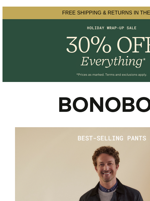 bonobos newsletter: The Pants We’re Obsessed With