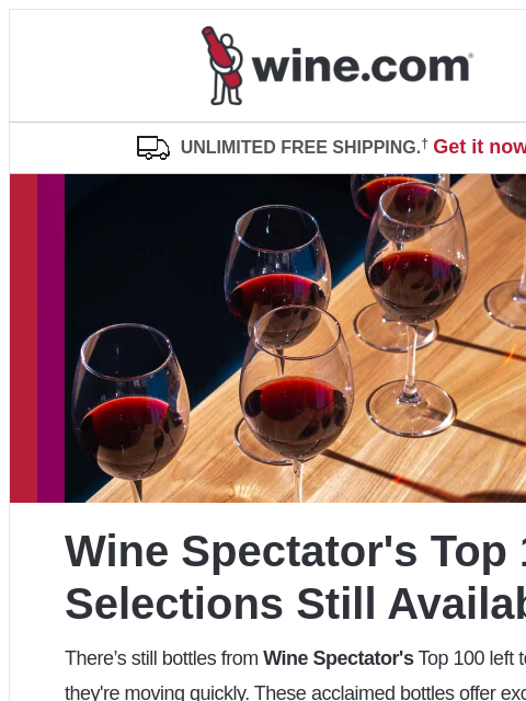 wine newsletter: Wine Spectator's Top 100 of 2025 - bottles still a...