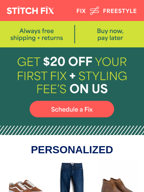 stitchfix newsletter: We’ve got your style