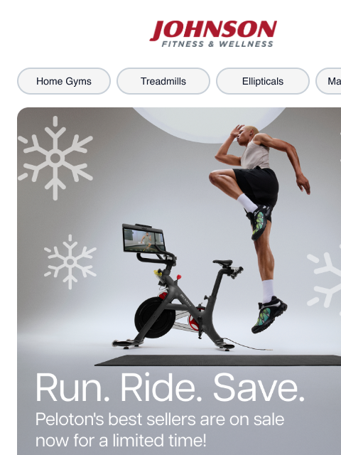 johnsonfit newsletter: Make Their Season Stronger with Peloton Holiday Sa...