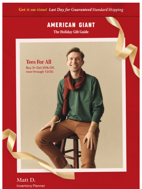american-giant newsletter: GIFT GUIDE: Long Sleeve Tees
