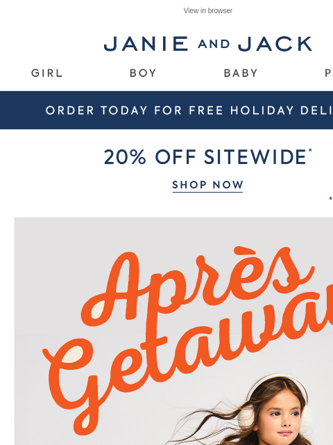 janieandjack newsletter: Après all (holi)day with Gray Malin x Janie and Ja...