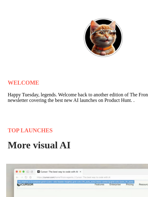 producthunt newsletter: Disney goes AI