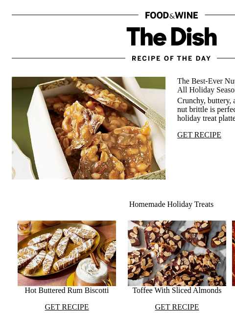 foodandwine newsletter: Best-Ever Nut Brittle