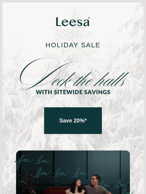 leesasleep newsletter: Fa-la-la-low prices start now