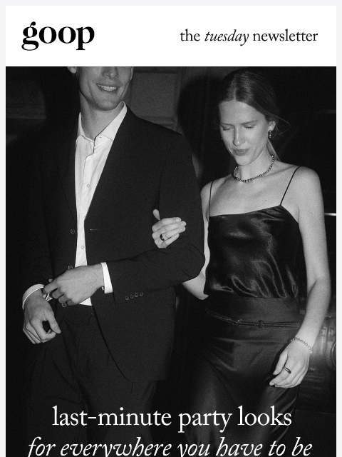 goop newsletter: the Tuesday newsletter