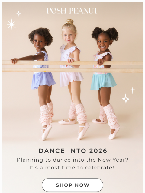 poshpeanut newsletter: Dance into 2026 with Posh! 🪩💃