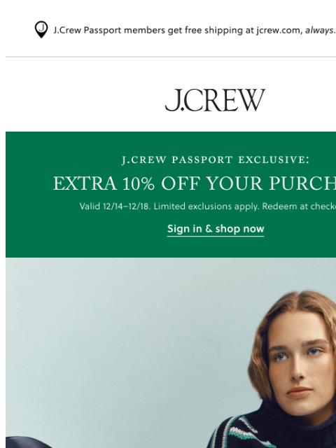 jcrew newsletter: JUST IN: new winter must-haves