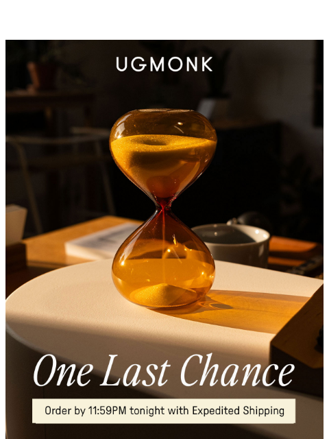 ugmonk newsletter: Last chance: Order by tonight for Christmas delive...