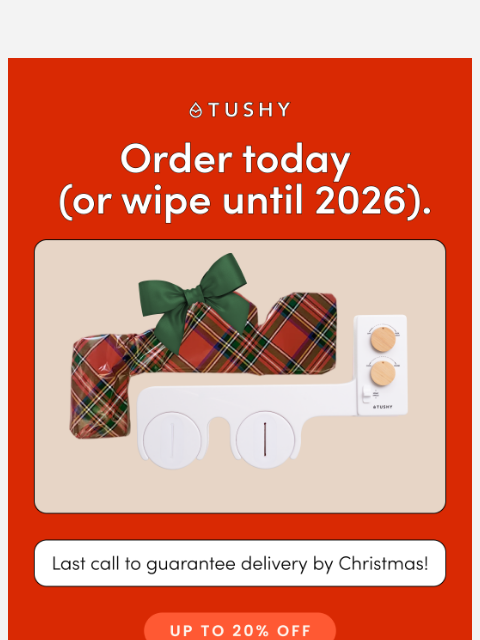 hellotushy newsletter: LAST CHANCE TO RECEIVE BY X-MAS 🎄