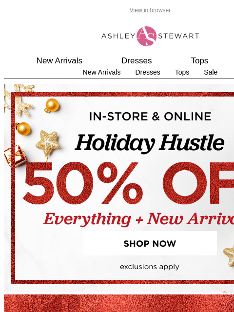 ashleystewart newsletter: The best way to bundle up this winter ❄️50% off Ru...