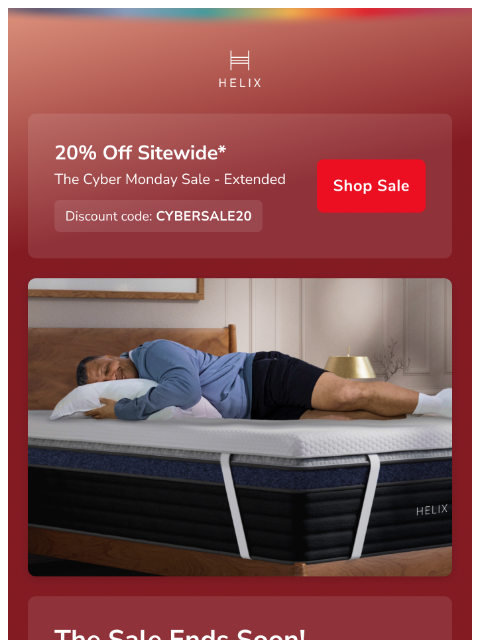 helixsleep newsletter: Don’t miss your discount