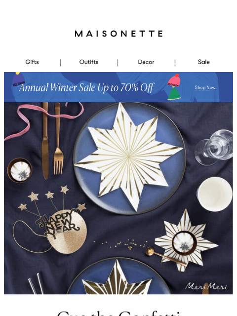 maisonette newsletter: Don't Let The Ball Drop: Order Now For New Year's ...