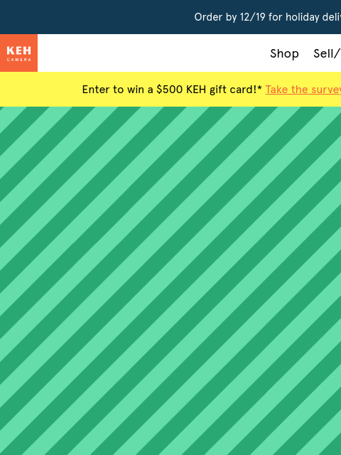 keh newsletter: Holiday must-haves starting at $14