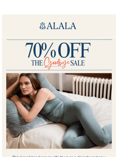 alalastyle newsletter: 💥 70% Off Has Started: It’s Time To Say Goodbye!
