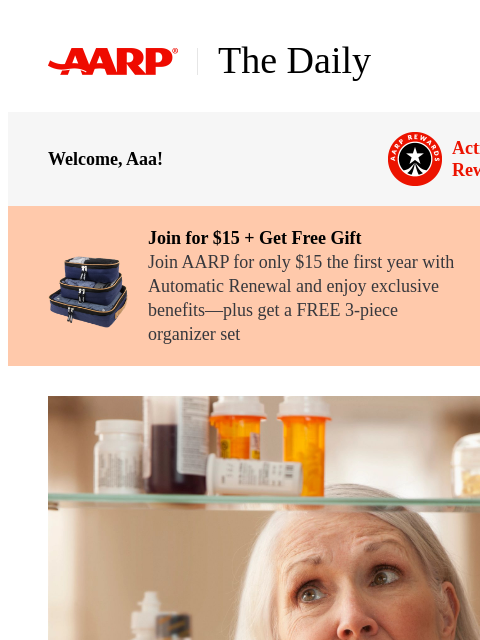 aarp newsletter: The Daily — 6 Medical Problems That Can Mimic Deme...