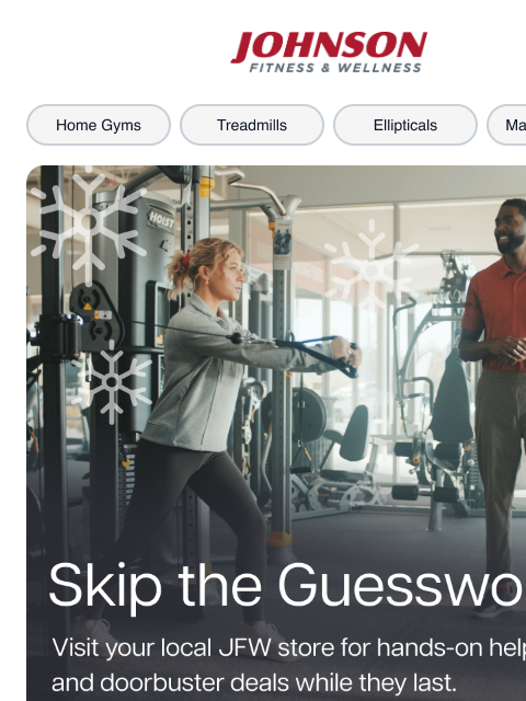 johnsonfit newsletter: The Best Gifts Start In-Store