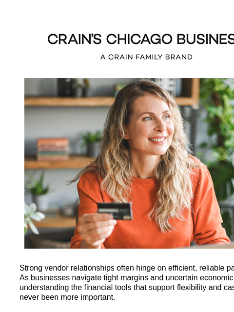 crainpartners newsletter: Learn smarter payment strategies that strengthen v...
