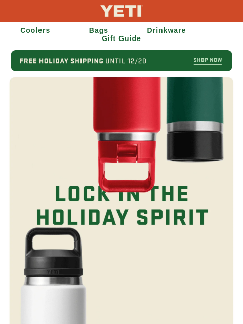 yeti newsletter: Skip The Spills This Year