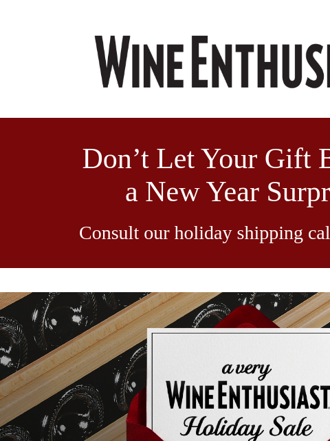 wineenthusiast newsletter: Last Chance for An Extra 10% Off Wine Fridges