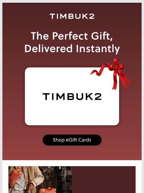 timbuk2 newsletter: Need a Gift, Quick?