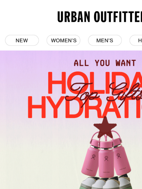 urbanoutfitters newsletter: Top gifts to stay hydrated for the holidays