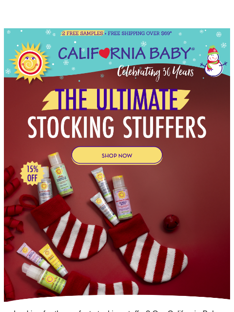 californiababy newsletter: Need Stocking Stuffers? 🎁