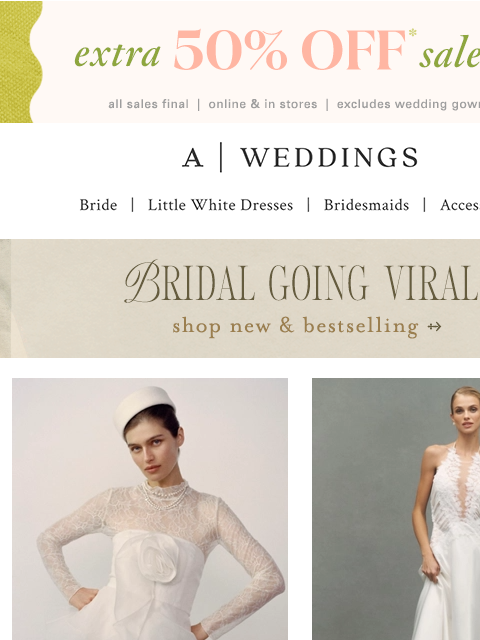 anthropologie newsletter: Extra 50% off sale. Your reward for holiday hustli...