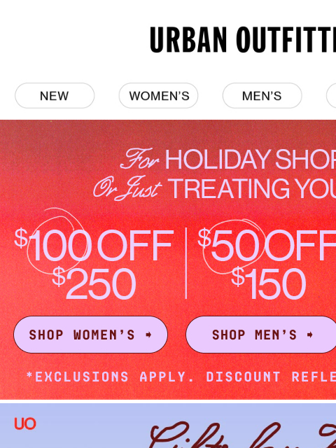 urbanoutfitters newsletter: Still need a gift for her? 🤔