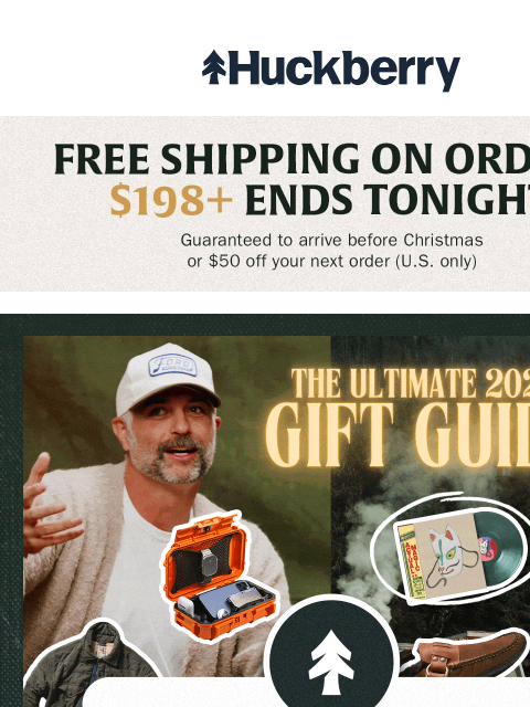 huckberry newsletter: What’s a “no fail” gift for her?