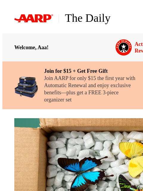 aarp newsletter: The Daily — Amazon Won't Let You Return These 12 I...
