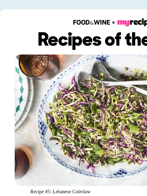 foodandwine newsletter: #5: Lebanese Coleslaw