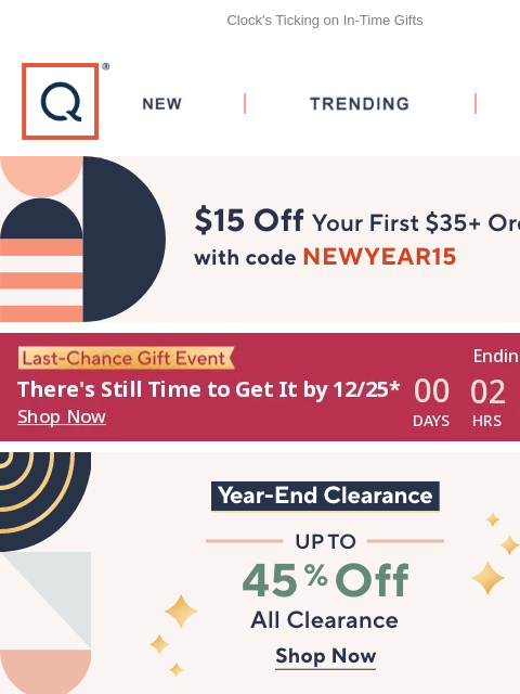 Clock's Ticking on In-Time Gifts QVC New TRENDING DEALS Unlock $15 off Your First Purchase sale jewelry watch and win banner HP TSV watch and win banner Revitalign Orthotic Satin Loafers - Laurel