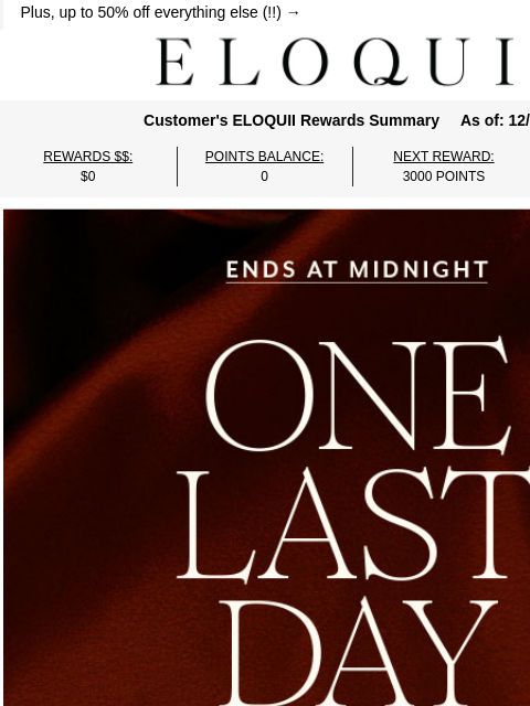 eloquii newsletter: LAST DAY 💥 100s of styles from $19