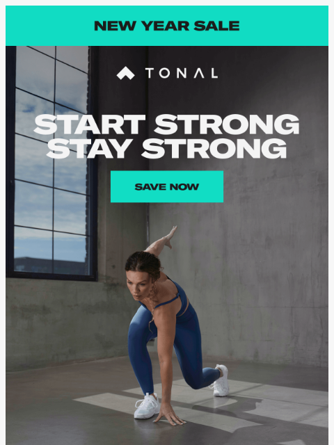 tonal newsletter: Personalized training at home. Save 20% on Tonal