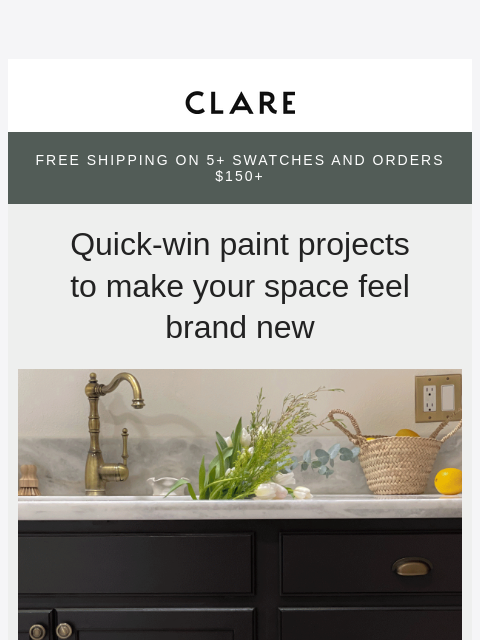 clare newsletter: Small changes, BIG color impact