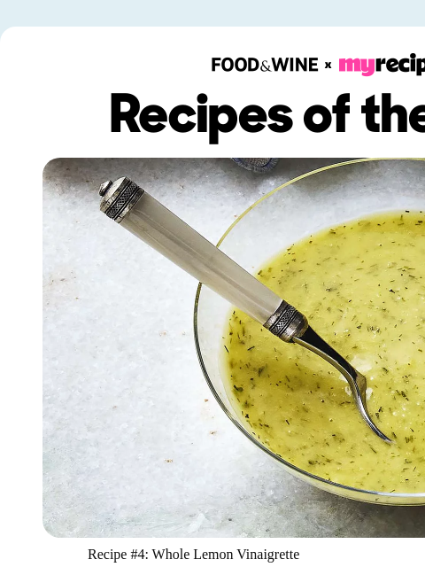 foodandwine newsletter: #4: Whole Lemon Vinaigrette